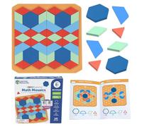 Learning Resources STEM Explorers Math Mosaics, Pattern Blocks, Ages 5+ | STEM Toys, Geometry Pattern Blocks, Fine Motor Skills, Symmetry & Spatial Reasoning Learning Game