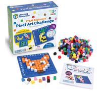 Learning Resources STEM Explorers Pixel Art Challenge, 402 Pieces, Ages 5+, STEM