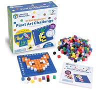 Learning Resources STEM Explorers Pixel Art Challenge, 402 Pieces, Ages 5+, STEM Toys For Kids, Coding Basics For Kids, STEM Activities For Classroom