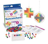 Learning Resources STEM Explorers Sun Catchers for Windows, Gifts for 5 Year Olds, 30 STEM Challenges, Reusable Craft Kit, 422-Piece