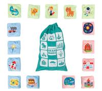 Learning Resources Story Starter Bean Bags, Ages 3+, Learn to Tell Stories, Tactile Bean Bags for Kids Throwing, Fidget Texture Sensory Beanbags, Classroom Resources, Vocabulary Games