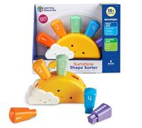 Learning Resources Sunshine Shape Sorter, Ages 18 Months+, Toddler Shape Sorter Toy, Fine Motor Skills & Colour Recognition, 6-Piece Preschool Set, Gifts for Kids