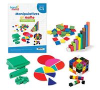 Learning Resources Take-Home Manipulatives Kit (Ages 8-10) Maths Learning Kit for Home Learning with Base Ten Blocks, Snap Cubes, Colour Tiles & Angle Circles