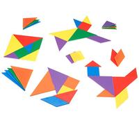 Learning Resources Tangrams, 4 colours, Bag of 6