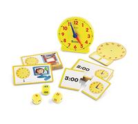 Learning Resources Time Activity Set - 41 Pieces, Clock for Teaching Time, Telling Time, Homeschool Supplies, Montessori Clock, Ages 5 6 7 Plus