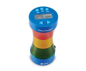 Learning Resources Time Tracker, Kids Visual Traffic Timer & Clock, Ages 5+ | Keep classroom learning and home routines on track with colour-changing countdown cues that make time management easy to see