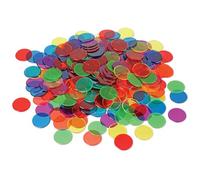 Learning Resources Transparent Color Counting Chips - 250 Pieces, Ages 5+, Math Counters for Kids, Counting Resources, Perfect for Bingo Games,Back to School Supplies,Teacher Supplies