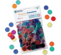 Learning Resources Transparent Colour Counting Chips, Ages 5+, 250 Pieces, Maths Counters for Kids, Develops Numeracy Skills, Bingo and Classroom Game