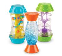 Learning Resources Trio Fidget Tubes, Ages 3+, Sensory Fidget Toys | Shake, swirl, and listen to tumbling beads to explore sensory play and fine motor skills, early years calm corner resource