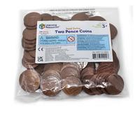 Learning Resources Two Pence Coins, Set of 100 Age 3+