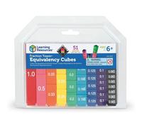 Learning Resources (UK Direct Account) LER2509 Learning Resources Fraction Tower Equivalency Cubes, Set of 51