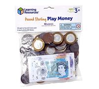 Learning Resources UK Play Money Set, Ages 3+, Maths Toy for Counting & Money Recognition, Realistic Coins & Notes, 96-Piece Educational Pack