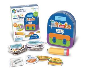 Learning Resources Unpack Your Day Conversation Kit - Social Emotional Learning Games for Kids Ages 5+, Conversation Starters for Kids,Educational Toys ,Birthday Gifts for Boys and Girls