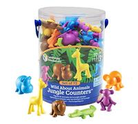 Learning Resources Wild About Animals Jungle Counters Tub of 72