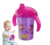 Learning Sippy Cups for Toddler,Bottle Transition Cup for Milk with 2 Handles,with Spill- Lid, Toddler Cups, Feeding Supplies for 6+ Months Boys Girls