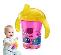 Learning Sippy Cups for Toddler,Bottle Transition Cup for Milk with 2 Handles,with Spill- Lid, Toddler Cups, Feeding Supplies for 6+ Months Boys Girls
