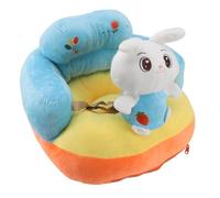 Learning Sitting Chair Super Soft Plush Adjustable Angle Portable Baby Support Seat for Infants Toddlers Safe Comfortable Sturdy Design (Rabbit Pattern)