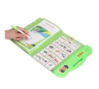Learning Sound Book, Interactive & Bilingual Design (Green) | ABS material, cartoon design, supports English and French, light weight, easy to carry