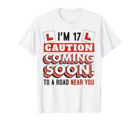 Learning To Drive Ideas For Boys & Funny 17th Birthday T-Shirt