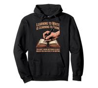 Learning To Think Writing Poets Journalist Book Writer Pullover Hoodie