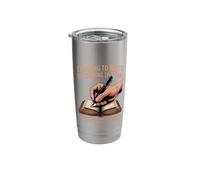 Learning to Think Writing Poets Journalist Book Writer Stainless Steel Insulated Tumbler