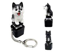 Learning Toy Cat Adults Keyboard Clicker Cat Keychain Rechargeable Keychain With Colorful Lights Stress Reliever For Anxiety & Sensory (Black, 6. 7X2. 7cm)