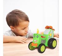 Learning Toy Jumping Car 2025 360° Rotating Remote Control Car With Headlights And Music Double RC Trucks Wireless Remote Dancing Stunt For Kids Presents For Boys Girls (A, 21X16X13cm)