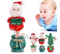 Learning Toy Talking Dancing Christmas Tree Baby Toy Santa Mimicking Baby That Talks Back Singing Snowman For 6 12 Months Record Your Sound (A, B)