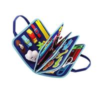 Learning Toys, Interactive Activities, Sensory Play, Educational Travel Toy, 12 Page Durable Felt Book with Fun Pieces for Preschool Kindergarten Kids Early Childhood Learning Education