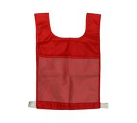 Learning Vest with Mesh Pockets - Educational Sports Vest for Phonics, Spelling & Outdoor Games, Breathable Oxford Cloth(Red)