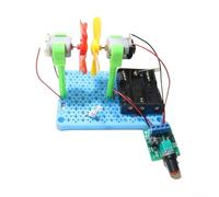 Learning Wind Power with Children's STEM Wind Turbine Kit Featuring Assembly Materials to Teach Energy, Physics, and Environmental Science (dimming)