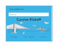 Learning Without Tears - Cursive Kickoff Student Workbook, Current Edition - Handwriting Without Tears Series - 2nd Grade Writing Book - Cursive Writing, Language Arts Lessons - For School or Home Use