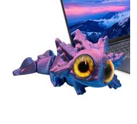 LearnLyrics 3D Printed Small Animals - Articulated Axolotl Fidget Figurines - 3D Printed Fidget Toys | for School Classroom Workplace Party Birthday Holiday Home Desk
