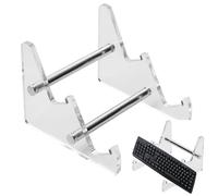 LearnLyrics Acrylic Means Keyboards Portable Keyboard Display Shelf, Wallet Stand With Various Tyres, Transparent Acrylic Keyboards Show Sameling For Books,