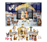 LearnLyrics Advent Calendar 2024 Nativity Set Christmas Advent Calendar 2024 Nativity Scene Christian Religious Advent Calendar Set 25 Christian Religious
