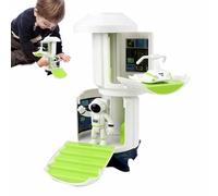 LearnLyrics Astronaut Toys - Vessel, Battery Powered Satellite, Starship Center, Planetary Discovery Pods | Realistic Science Fiction Playset for Kindergarten Playrooms Bedrooms