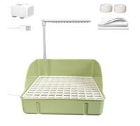LearnLyrics Automatic Bird Bath - Automatic Circulating Bird Shower Fountain With Pump, Pet Cage Supplies, Parrot Bathing Container for Conures Parakeet Sparrow Lovebird Cockatiels Finches | Spa Tub