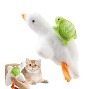 LearnLyrics Automatic Cat Toy | Touch Activated Wing Flapping Sound Animal Doll for Kitten | Scratch-Resistant Electric Kitten Exercise Toys, Pet Accessory for Small Large Medium Cat