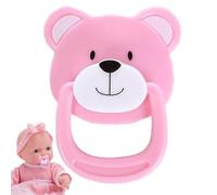 LearnLyrics Baby Pacifier | Bumy Pacifier for Reborn Baby Doll, Cute, Bear Shape Simulation Shape, Nipple Stuff, Magnetic Pacifier Toy Only for Reborn Babies