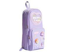 LearnLyrics Back Press K ackpack Pen Bag, Pencil Case | Schulable Position, Pencils, Capacity Bag for Girls, School, College, Cone Girl, Siehe Beschreibung, See description