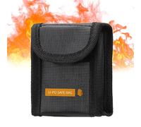 LearnLyrics Battery Bag Fireproof Lithium Battery Bag for Batteries, Flame Retardant Lithium Safety Protection Fireproof Battery Protection High Temperature Resistant for Charging, s, Siehe