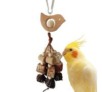 LearnLyrics Bird Toys For Conures Chewing - Bird Chew Wooden Toys Natural | Chew Bird Toys For Cage, Bird Cage Accessories For Cockatoos, Parakeet, Cockatiel, Sun Conure, Lovebird, Small To