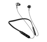 LearnLyrics bluetooths Earphones - Wireless Neckband Earbuds, Magnetic In-Ear Style | Noise-Isolating Headset with Microphone, Deep Bass, IPX6 Waterproof, Music, Comfortable for Workouts and Travel
