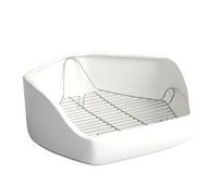 LearnLyrics Bunny Toilet Corner,Pet Bunny Toilet Small Animal Corner Pan | Removable Wire Pentagon Shape Indoor Small Pet Potty Trainer for Chinchilla, Duck