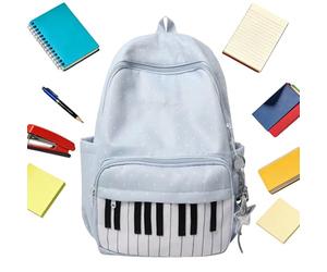 LearnLyrics Casual Backpack | Piano Print Large Capacity Luggage Pack - Lightweight Travel Backpack,for College Students Laptop Daily Hiking Airplane