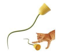 LearnLyrics Cat Interactive Toys | Automatic Touch Moving Toy,Portable USB Rechargeable Kitten Ball with Tail for Bored Indoor Adult Cats Interactive Exercise Companion