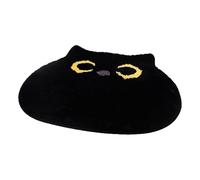 LearnLyrics Cat Rug | Black Cat Rug for Bedroom - 19.69x21.65inches Soft Anti-Slip Carpet Cute Doormat for Home Bedroom Toilet Shower Floor Decor