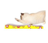 LearnLyrics Cat Scratch Pad Cardboard - Cat Scratching Cardboard Pad - Wear-Resistant Cardboard Cat Scratcher Bed Playground for Small Kitten Paw Scratching