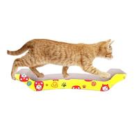 LearnLyrics Cat Scratcher - Corrugate Scratching Board Pad - Wear-Resistant Cardboard Cat Scratcher Bed Playground for Small Kitten Paw Scratching