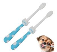 LearnLyrics Cat Toothbrush, Dog Toothbrush | 2x Teeth Cleaning Brushes - Toothbrush, Portable Tongue Brush, Oral Care Supplies for Dogs, Cats